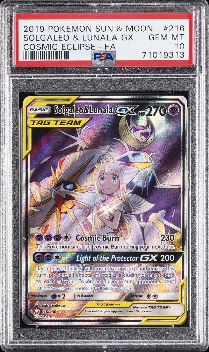 25+ Solgaleo & Lunala GX 216/236 Sm-Cosmic Eclipse for sale