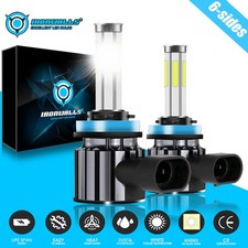 6sides LED Headlight Bulb H11 for Honda CR-V CRV 2015-2025 Low Beam White Bright