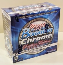 2025 Bowman Chrome Sapphire Edition MLB Baseball Hobby Box - New