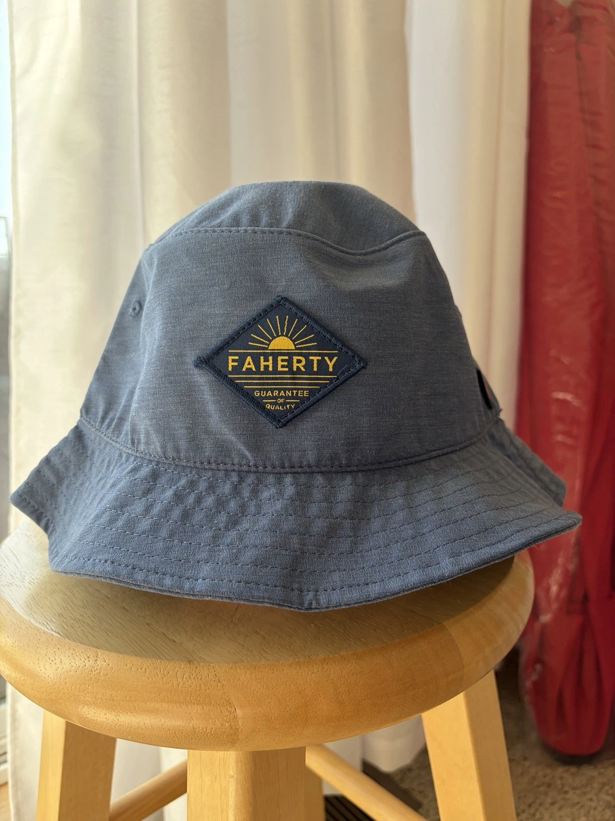 NWT Faherty Brand All Day Bucket Hat Sz S/M Sustainable Sun Swim Beach R6