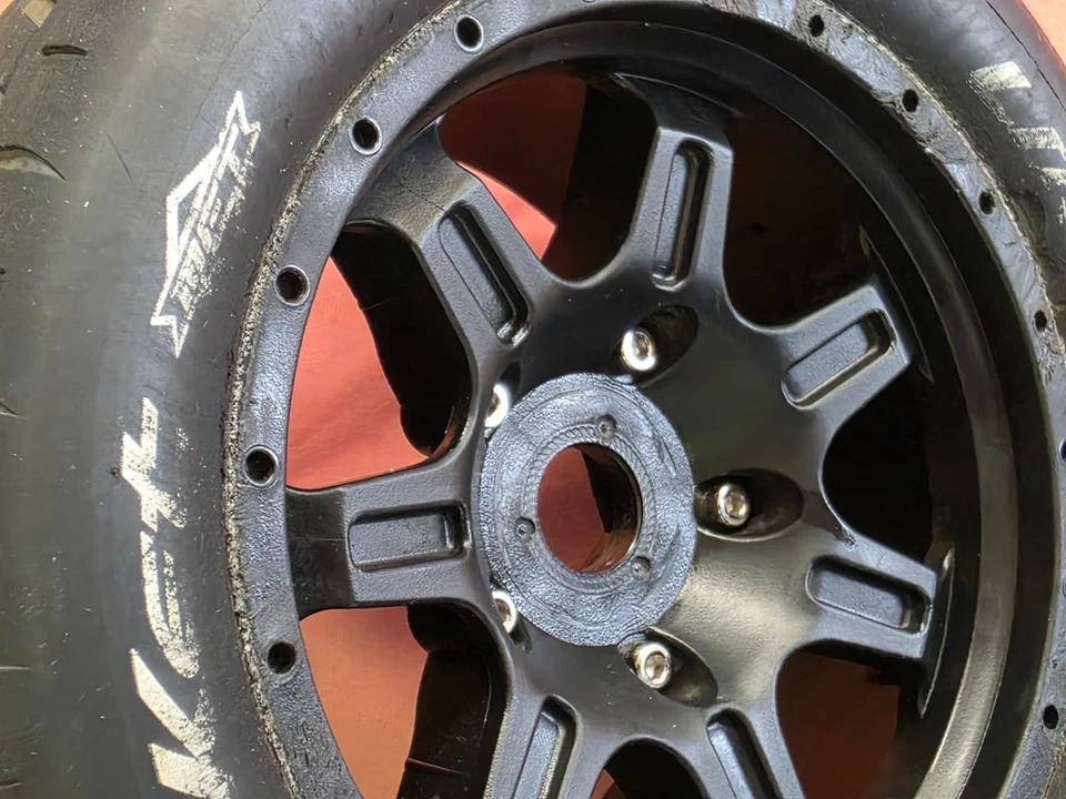 4x Louise MFT X-ROCKET Sport Räder schwarz 24mm ARRMA KRATON/OUTCAST 8S 1:5 - Bild 3 von 4