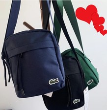Gift for Boyfriend:La.cos.te Navy/Black Vertical Crossbody Bag, Men Sports Style