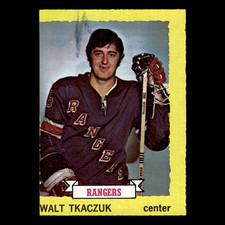 Walt Tkaczuk #25 1973 Topps New York Rangers Hockey Card NHL EX