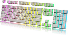 112 Double Shot PBT Shine through Pudding Keycaps Ansi/Iso - OEM Profile for MX