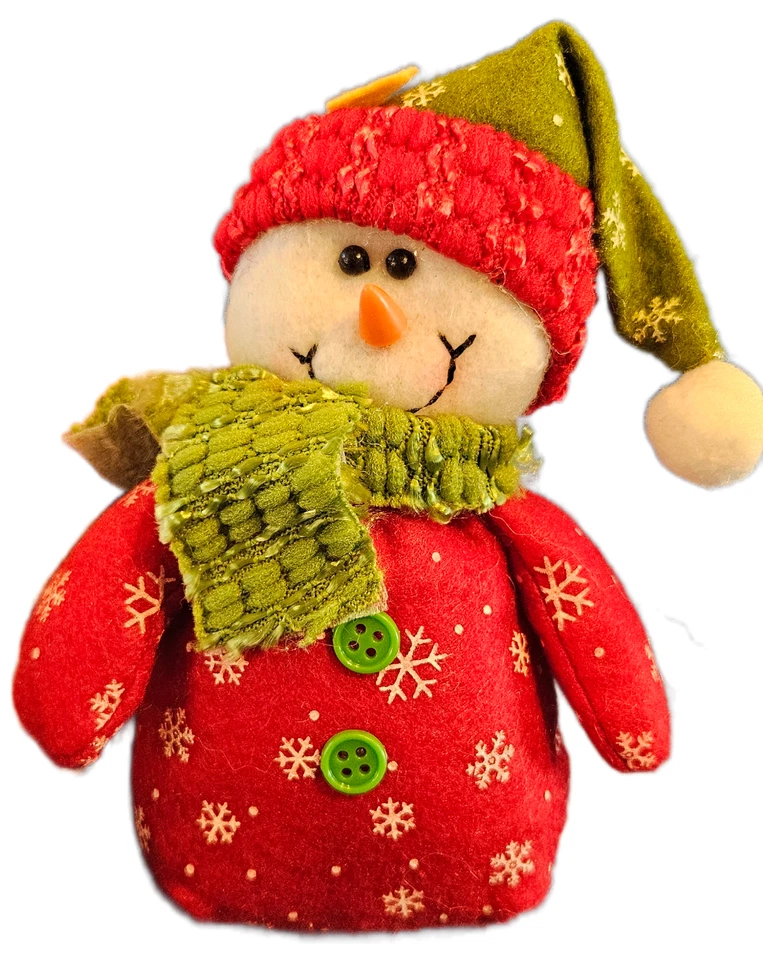 Jean Weihnachtsdekoration Schneemänner Set 2 Stück hängen und stellen 15 cm groß - Bild 2 von 3