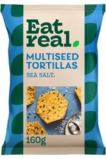 Multiseed Tortilla Sea Salt Chips 160g (Eat Real)