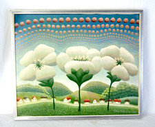 Ivan Rabuzin Original Oil / Painting 1974 Listed Croatian Modernist 23"x19"