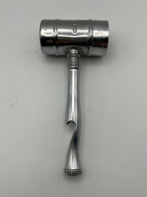 Vintage Italy Mid-Century Chrome Bar Tool Shot Jigger Bottle Opener Ice Crusher