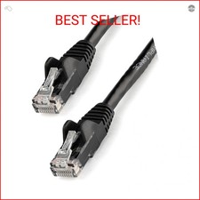StarTech.com 8ft CAT6 Ethernet Cable - Black CAT 6 Gigabit Ethernet Wire -650MHz