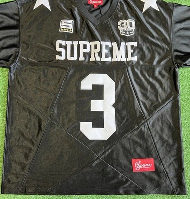 New Supreme Star Football Jersey Black FW24 Men Size Medium