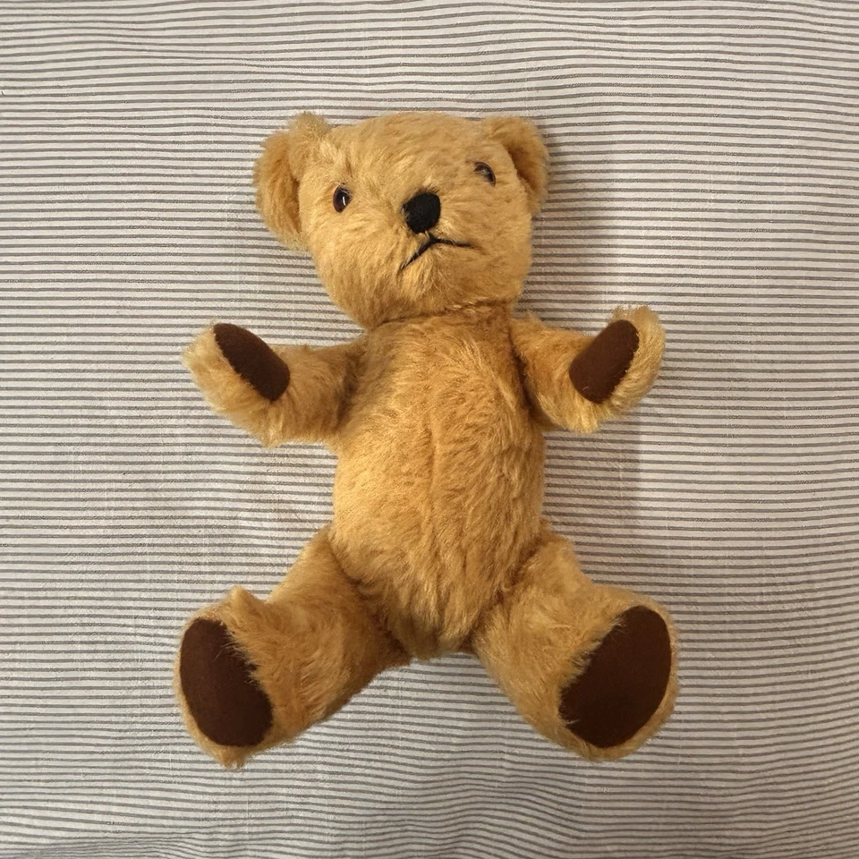 Oso de peluche Mohair inglés | Principios del siglo XX | 12” de alto | Juguete vintage Foto 4 de 4