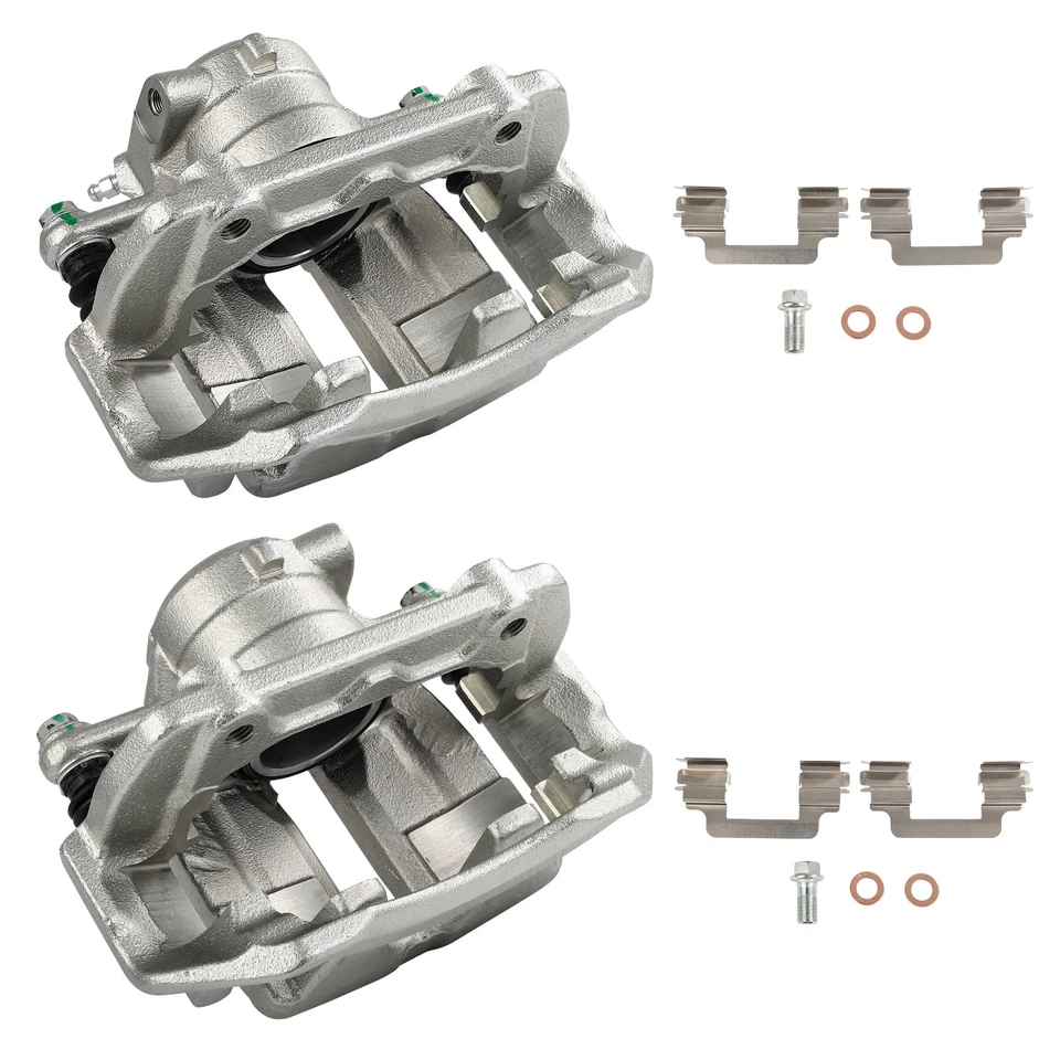 For Mercedes-Benz C240 03-05 C280 06-07 2pcs Silver Front Brake Calipers Foto 2 de 4