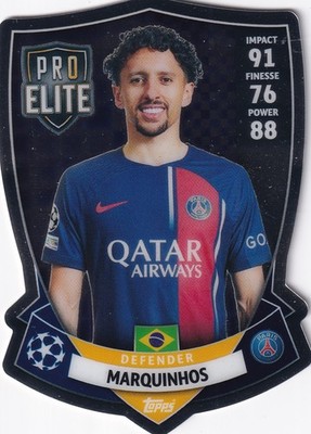 Topps Pro Elite CL 2023/24 Marquinhos #SH2 Die Cut