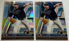 2020 Bowman's Best BRENDAN McKAY #40 ROOKIE Lot of 2 Refractor & Base Rays RC