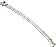 Braided Faucet Connector Compression Fitting, Stainless Steel Lead-Free