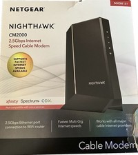 Netgear Nighthawk 2.5 Gbps Ultra-High Speed Cable Modem Model CM2000