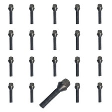 20x Radschrauben M14x1,25 Kegelbund 60� 40mm schwarz BMW 1 F20 LCI Radbolzen