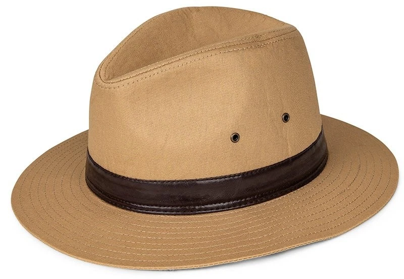 Sombrero para el Sol de Panamá Fedora 100% Algodón Calidad 4 Tallas 2 Colores Diseño Clásico