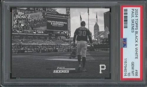 2024 Topps Black & White #66 Paul Skenes Gem Mint PSA 10