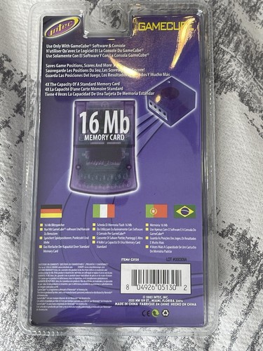Intec GameCube 16 MB Memory Card BRAND NEW - Picture 4 of 4