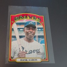 2021 Topps Heritage Hank Aaron '72 Die Cut mini Black Border #72DC-20 HOF Braves
