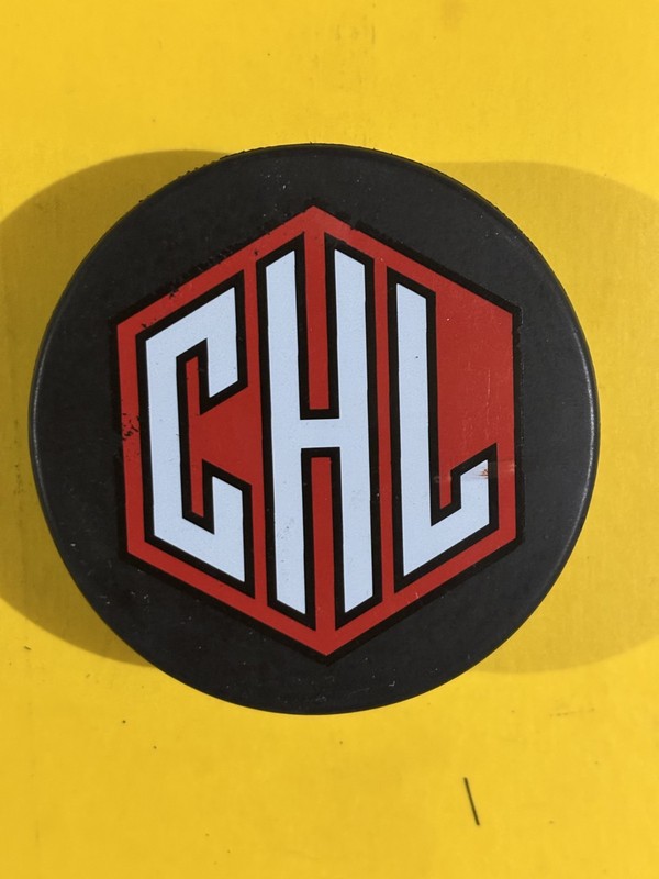 OLD VINTAGE HOCKEY PUCK - 2-SIDED CHL