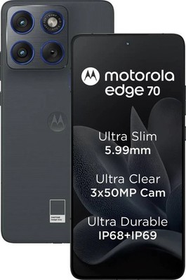 MOTOROLA Edge 70 ( Gray, 256GB 8GB RAM) Snapdragon  7 Gen 4 Global Version.