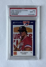 PSA 9 1985 Huntsville Stars #44Jose Canseco Team Issue Oakland Athletics
