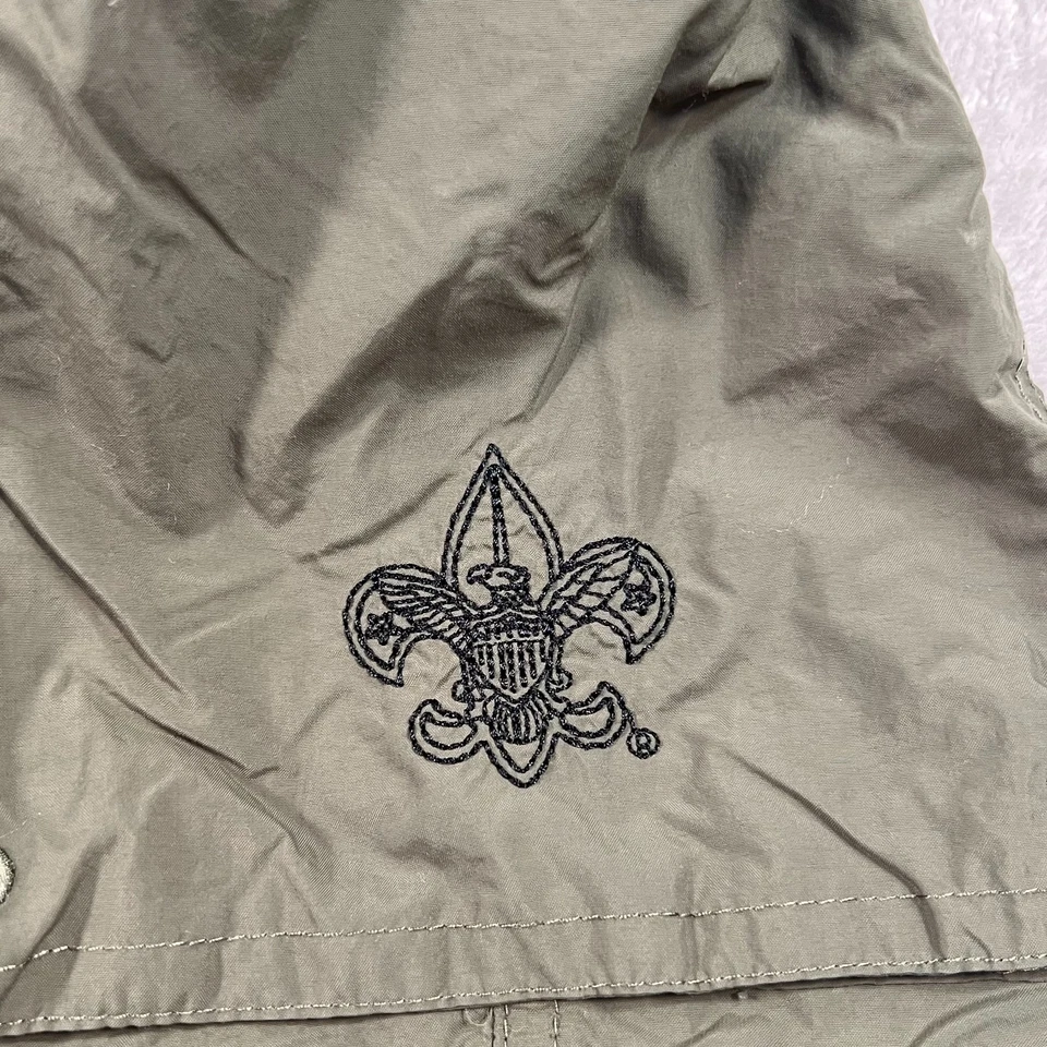 Boys Scout Of America Centennial Uniform Shorts Adults XS Olive Green Cargo - Image 2 of 4
