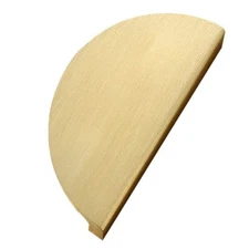 5-Pack Solid Brass Cabinet Pulls, Gold Half Moon Drawer Dresser Handles, 2-1/...