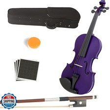 MA 16-Inch Solid Wood Viola in Purple Finish - Handcrafted 4/4 Si