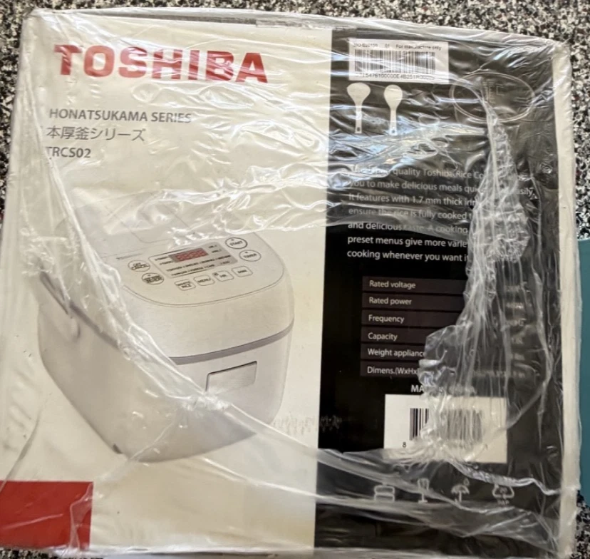 Toshiba Honatsukama Series TRCS02 Rice Cooker 8 Presets 3 Cup New Sealed