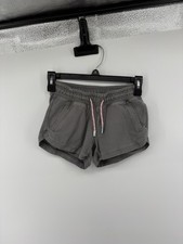 Athleta Girls All Play Small - 7 Farallon Organic Cotton Shorts Mushroom