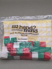 ETA Hand2Mind Dice, Blank 36 Labels Math Teaching Manipulative