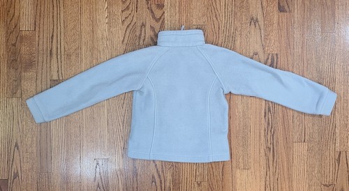 Columbia Fleece Zip Jacket Gray Girls Size XS (6/6X) Fall Winter Kids - Picture 4 of 13
