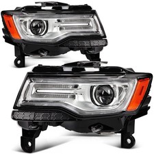 For 2014 2015 2016 Jeep Grand Cherokee HID/Xenon Headlight w/ Auto Leveling Pair