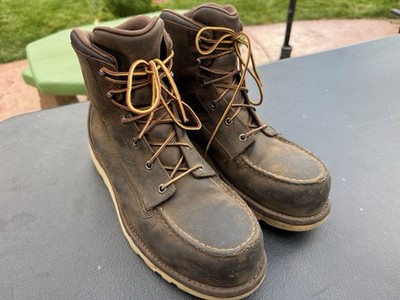 Red Wing 2440 Traction Tred Lite 6'' Waterproof Safety Toe Boots Size 10 D