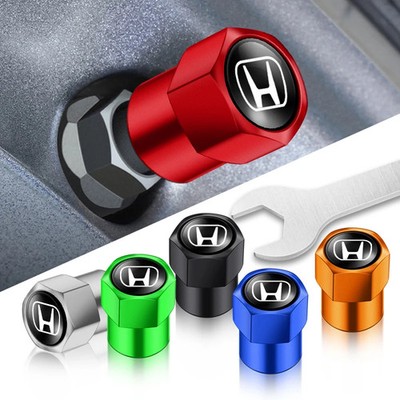 Hexagon Shape Air Valve Caps Jazz Car Wheel Tire Stem Dust Cover Fit Most Honda