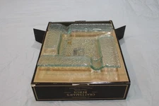 JC Newman Craftsman's Bench Verrazano 4-Cigar Glass Ashtray NIB - 8.75" x 8.75"