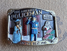 Rare Old Belt Buckles The American Policeman Buckle 1986  1645