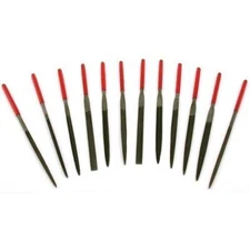 12 Assorted Needle Files 5 1/2" Jewelers Hobby Craft Jewelry Repair Tools