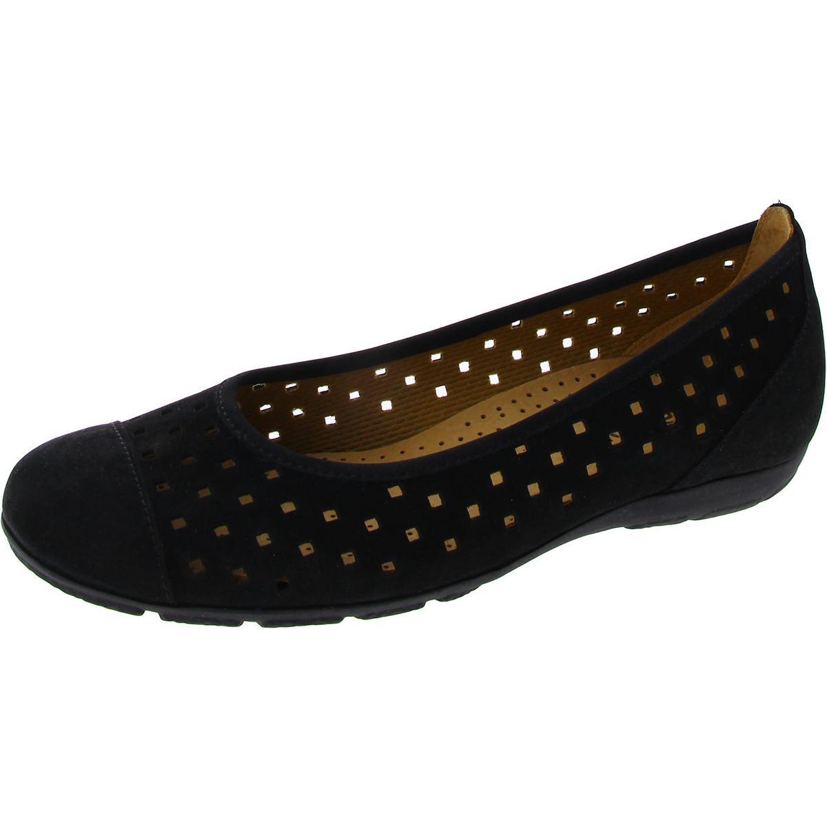 Женские балетки Gabor на воздушной подушке из черной замши, 6 средних размеров (B,M) BHFO 6425