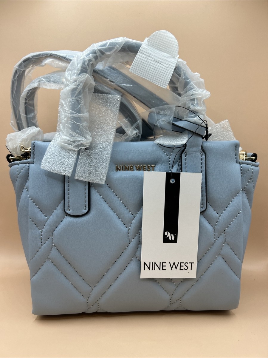 Nine West Womens April Mini Satchel Crossbody Bag Sky New With