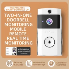 Smart Wireless WiFi Ring Doorbell Intercom Video Camera Door Bell Home Security