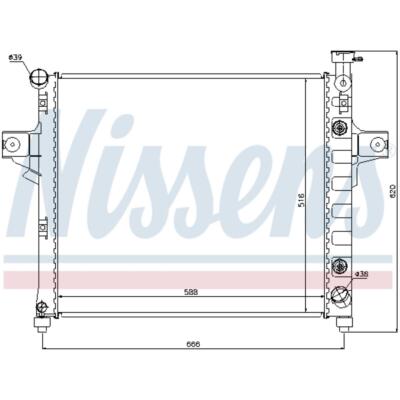 Radiatore motore NISSENS 62788A a un prezzo conveniente