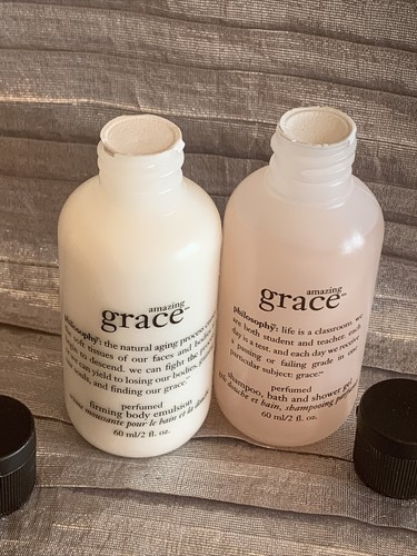 Philosophy- Amazing Grace -PERFUMED SHOWER GEL + BODY LOTION- 2 Oz X2-TRAVEL - Picture 5 of 6