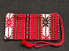 Gorgeous ROMANIAN Draw String Bag HAND MADE Canvas Stitched Embroidered COLORS 2