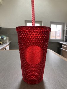 starbucks red glass tumbler