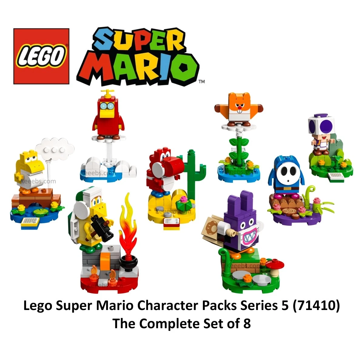 Lego Super Mario Character Packs Series 5 Complete Set of 8 - 71410  Minifigures