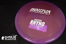 Innova Champion RHYNO Disc Golf 175 G Putter Approach Purple NEW White Stamp